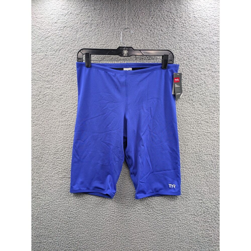 *NWT* TYR Men's size 38 Durafast Elite Jammers Competitive Swimsuit Royal Blue